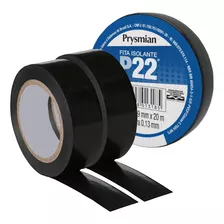 Kit 2 Fitas Isolantes P22 19mm X 20m Preta 750v Prysmian