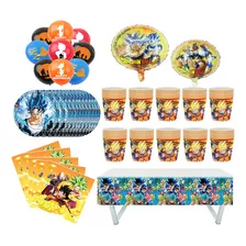 Kit Cotillón Cumpleaños Dragon Ball Super Anime Pack + Envío