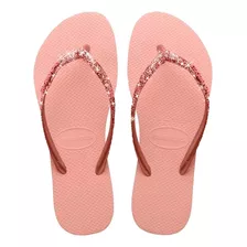 Ojotas Havaianas Originales De Mujer Slim Glitter