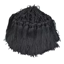 Franjas De Seda Tassel Pinjentes 50 Unidades Cor Preto