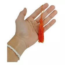 Pingente De Seda Tassel - Franja- 20 Unidades- Laranja -nybc