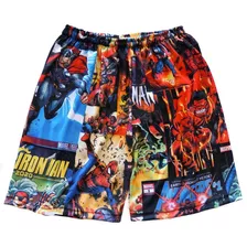 Short Pantalon Boxing Marvel Comics Spiderman Avengers Hulk 