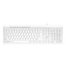 Teclado Genius Slimstar 230 Usb Español Blanco