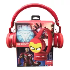 Audífonos De Diadema Bluetooth Iron Man