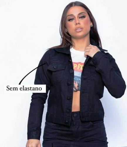Jaqueta Jeans Feminina  Color Nash