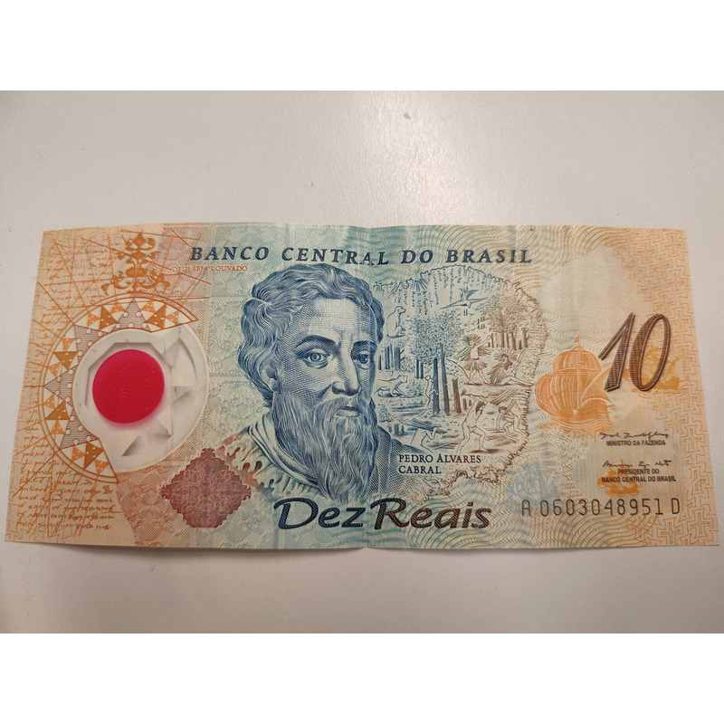 Par de Notas Cédulas de 1 Real e 10 Reais de Plástico, Produto Vintage e  Retro Real Usado 90118586