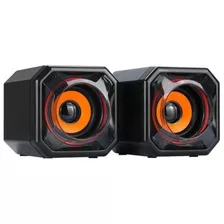 Caixa De Som Speaker Multimídia Quanta Qtsmq15 Laranja