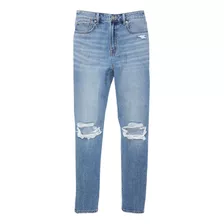 Jeans Mujer American Eagle Mom Rotos 