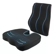 Duo Gel Cojínes Espaldar Lumbar Viscoelast Ortopédica +funda