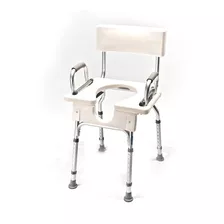 Silla Asiento Baño Ducha Aluminio Altura Regulable Respaldo