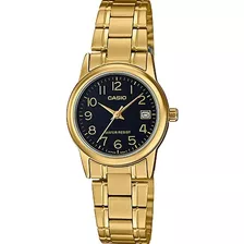 Reloj Casio Ltpv002 Mujer Acero Dorado Watchsalas Full