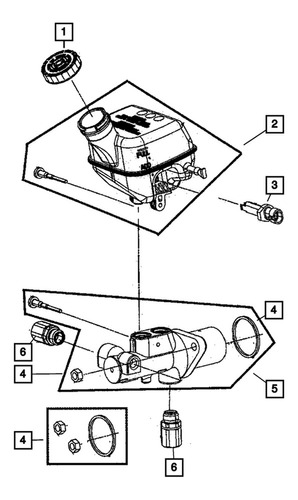 Tapa De Depsito Del Cilindro Maestro De Freno Para Jeep Gra Foto 3