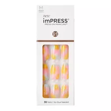 Uñas Kiss Impress Originales Instantáneas Importadas Medium