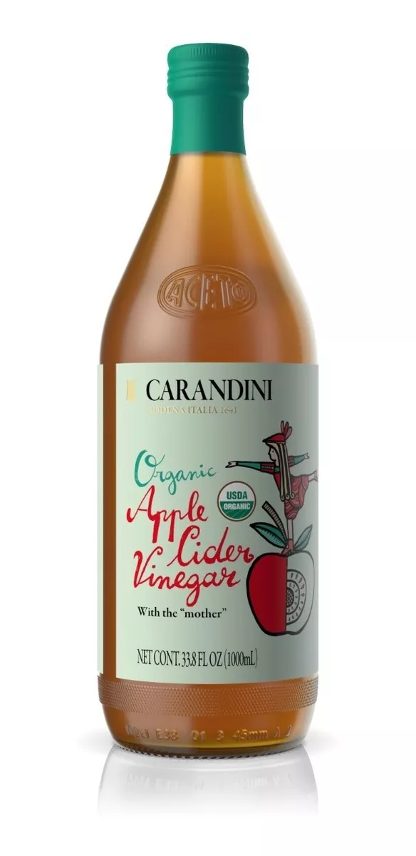 Vinagre De Manzana Con La Madre Orgánico X 1lt 