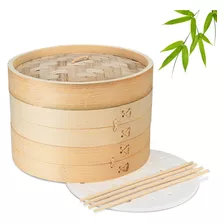 Vaporeras De Bambu Flexzion Para Comida Asiatica