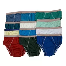 Kit 12 Cueca Infantil Menino 1 6 Anos Cuecas Slip Desflade