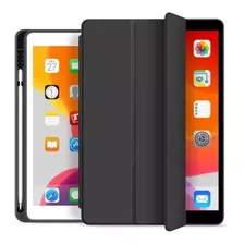 Carcasa Smart Cover Para iPad 10.2 Pen Slot Negro