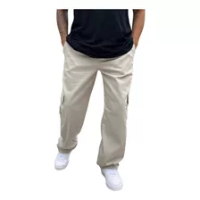 Calça Cargo Jogger Masculina Sarja Skatista Tatica Militar 