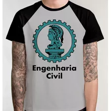 Camiseta Raglan Blusa E20 Camisa Faculdade Engenharia Civil
