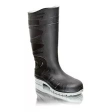 Bota Lluvia Industrial Pvc Ombu Negra Sin Puntera