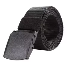 Cinturón Táctico Ajustable, Hebilla De Polímero Color Negro