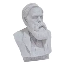 Escultura Busto Friedrich Engels 10 Cm