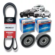 Kit Correa Poli V Rodillo Ecosport Focus Fiesta 1.6 8v Rocam