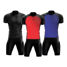 Conjunto Ciclismo Ciclistas Bermuda Camisa Masculino Bike Ge