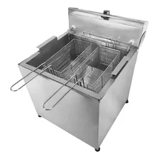  Fritadeira Elétrica Água Óleo 20 L Inox Profissional 5000w