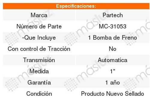 Bomba Freno Nissan X-terra 05 Al 06 Foto 2