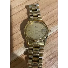 Reloj Lotus Malla Enchapada En Oro Y Caja De Oro