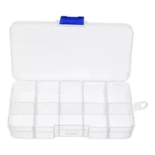 Caja Organizadora Chica De 10 Divisiones Color Transparente