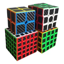 Set De Cubos Mágicos Moyu Fibra De Carbono Pack Cubos Rubik