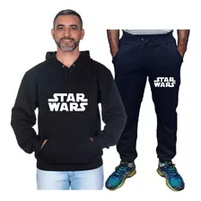 Conjunto Moletom Blusa E Calça De Frio Star Wars Lançament