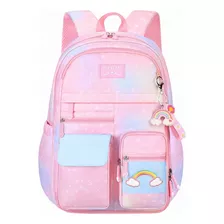 Mochila Para Niñas Escolares Primaria Segundaria Arcoiris