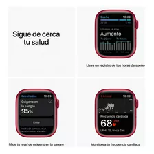 Apple Watch Series 7 (gps, 41mm) - Caja De Aluminio Color Rojo - Correa Deportiva Rojo