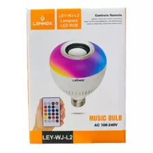 Lampada Led Colorida Bluetooth Com Controle Lehmox Ley-wj-l2