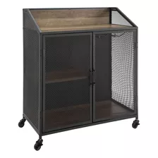 Walker Edison Furniture Company Gabinete De Barra De Madera.