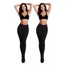 Set 2 Mallones Térmicos Mujer Stretch Leggins Mayon Mallas