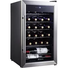 Mini Refrigerador De Vino 24b Color Negro Marca Kalamera
