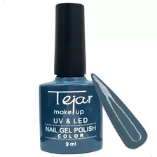 Esmalte Semipermanente Color Tejar 9ml Top Coat Uv/ Led Color 05 - Azul Acero