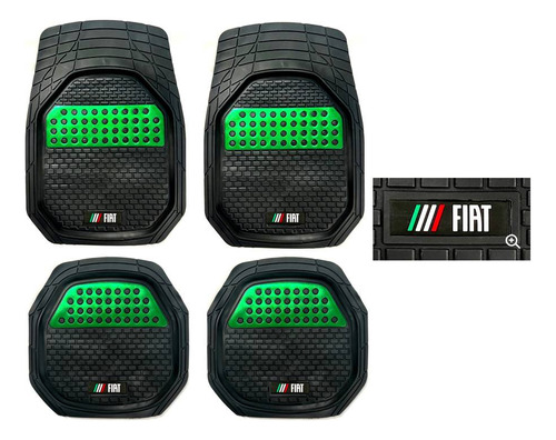 Tapetes Charola Color 3d Logo Fiat Uno 2013 A 2018 2019 2020 Foto 9