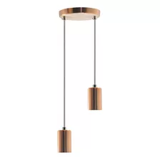 Pendente Soquete Copinho E27 Rose Gold Duplo Iluminar Ambiente