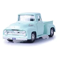 Carro Coleccionable Ford F100 1955 Pickup 1:24 Metalico