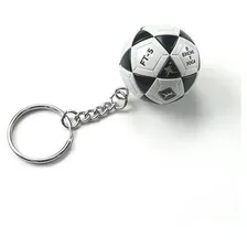 Chaveiro Mikasa Bola De Futevolei Ft-5 Preto E Branco