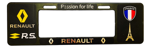 Par (2) Portaplacas Universales Renault Rs