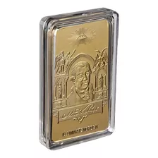 Moneda Lingote Coleccionable Illuminate Masónico Novus Ordo 