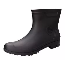 Bota Borracha Galocha Vonder Em Pvc Forrado Preto Cano 3/4