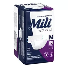 Kit Fralda Geriátrica Mili Vita Tam: M - 4 Pcte 36 Und