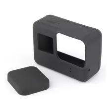 Capa Case Silicone Gopro Hero 5 6 7 + (tampa Protetora) Cor Preto